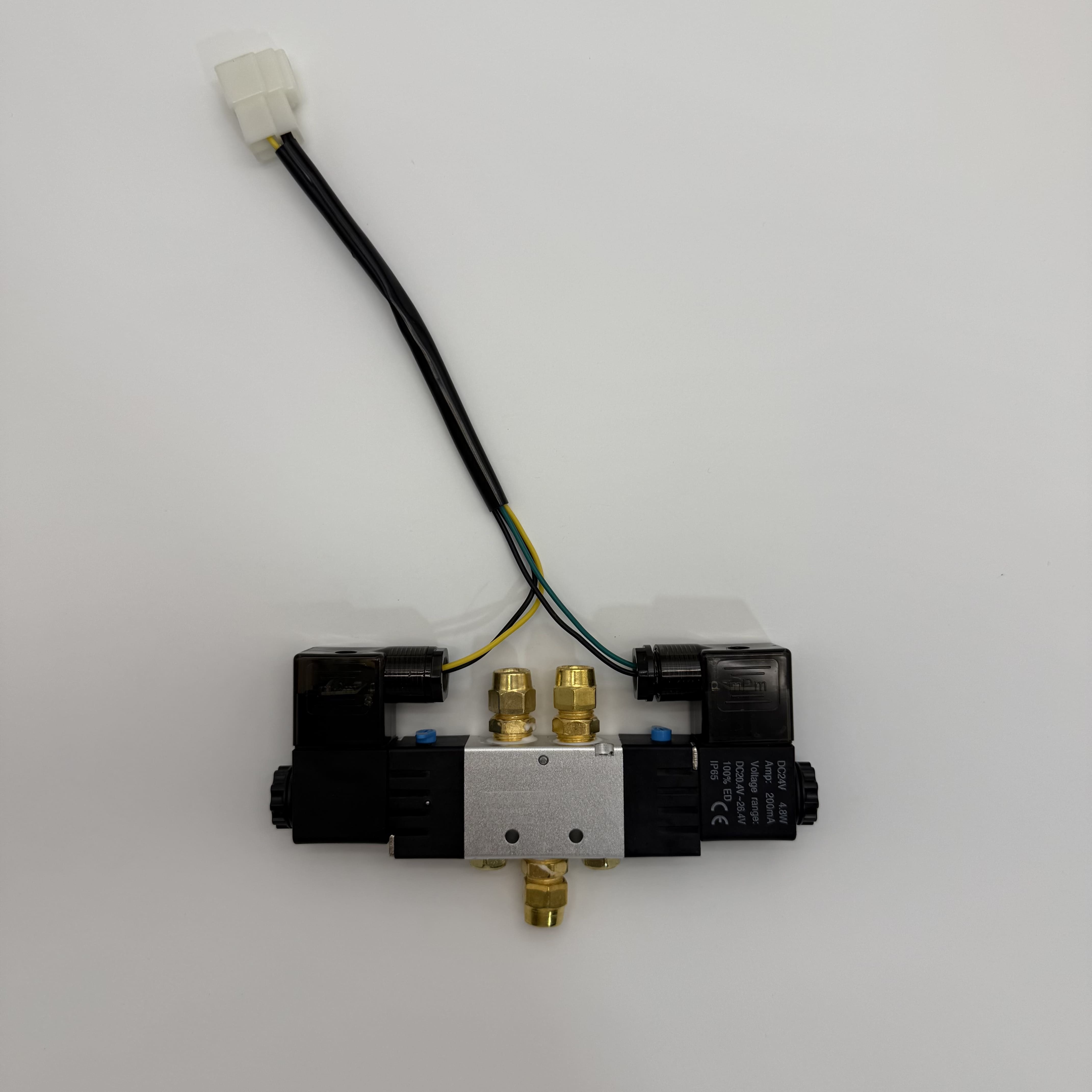 DC24V STNC Bus Door Pump Solenoid Valve, Compatible with Yutong, Higer, Kinglong Coach Bus Door Pump, Pneumatic Valve for Bus Swing-out Door