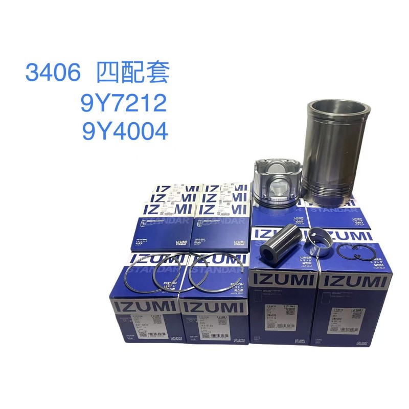 9Y7212 9Y4004 Engine Cylinder Liner Kit Compatible  3406 Diesel Engine