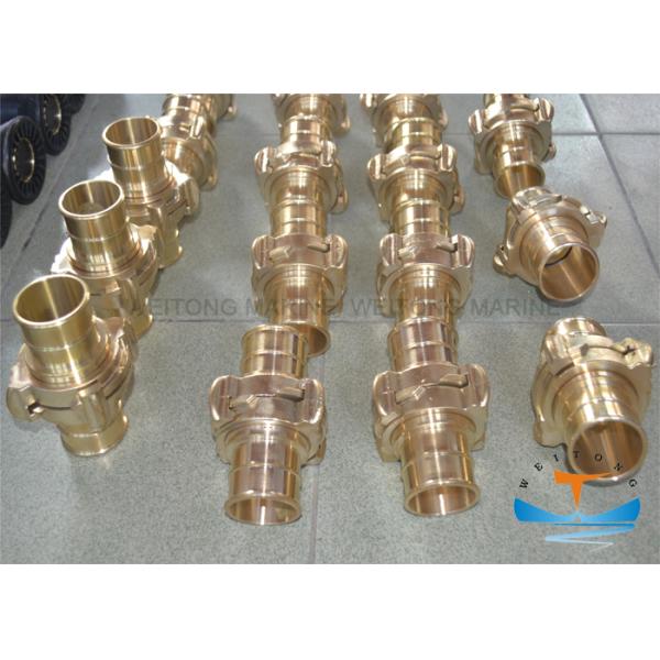 Nakajima Type Brass Fire Hose Coupling , Aluminum Hydraulic Hose Fittings Sand Blast Surface