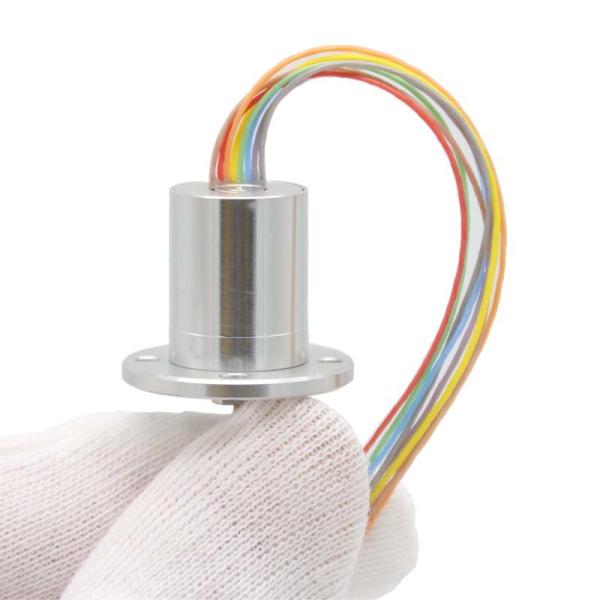 Precision Through Hole Mini Slip Ring 6 Circuit 1A Signal Power Transmission for Packaging Machinery