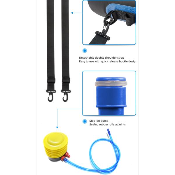 20L Solar Shower Outdoor Fishing Gear TPU Waterproof Detachable