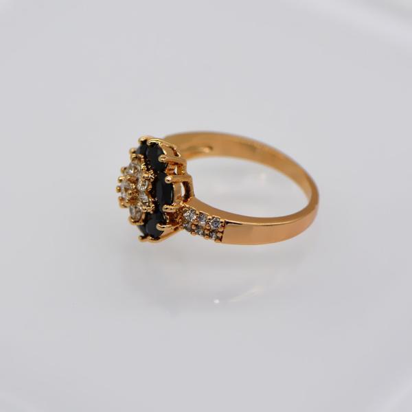 New trendy AAA+ Swiss Cubic Luxury Zircon crystal ring 18k gold plating jewelry gift