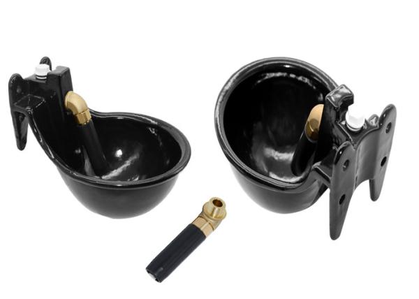 Grey Cast Iron Horse Water Bowl , Auto Livestock Drinking Bowls