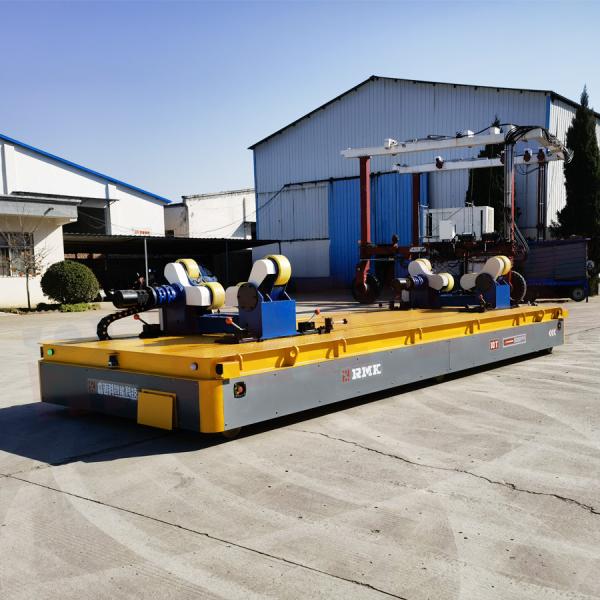 Plataforma móvel Omni-direcional 10 Ton Customized Automatic Trackless Trolley do transportador resistente