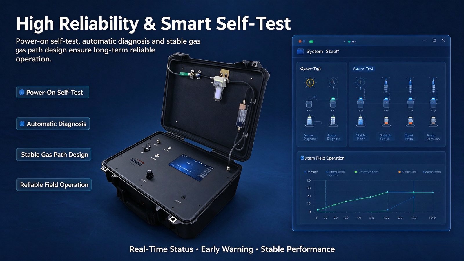 Metal Multi Gas Analyzer CH4 CO CO2 Tester Gas Detector Three Gas Analyzer Device