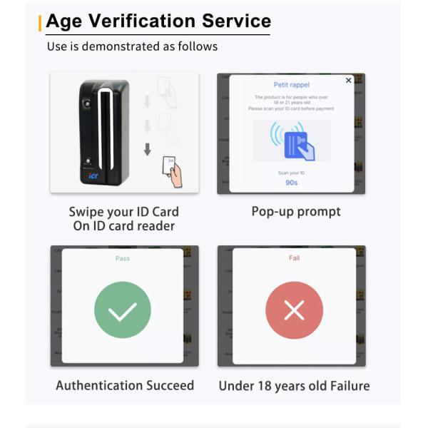 Automatic Mini Vending Machine 32 Inch Digital Screen Age Verification Vending Machine With Id Card Reader