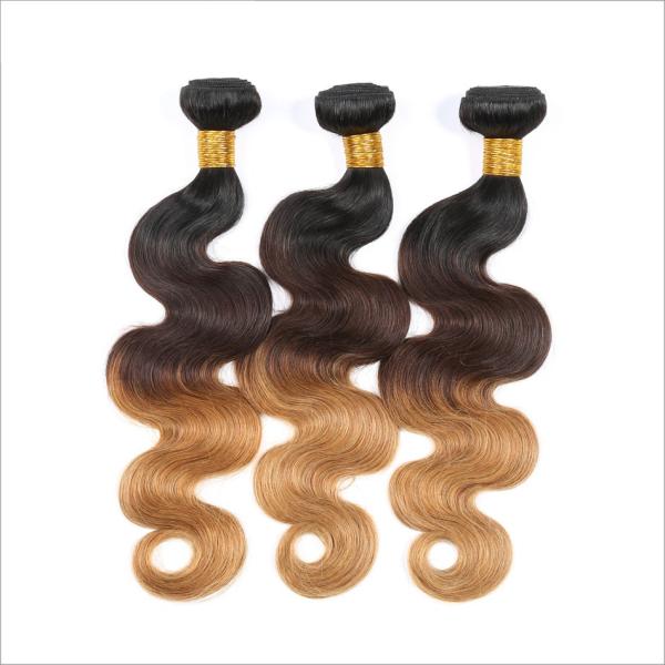 Extensões do cabelo de Ombre do tom do brasileiro 3, pacotes do cabelo humano de Ombre