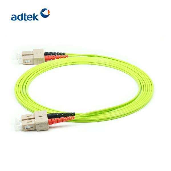 0.9mm SC To SC Multimode Fiber Patch Cable OM5 Duplex LSZH / PVC
