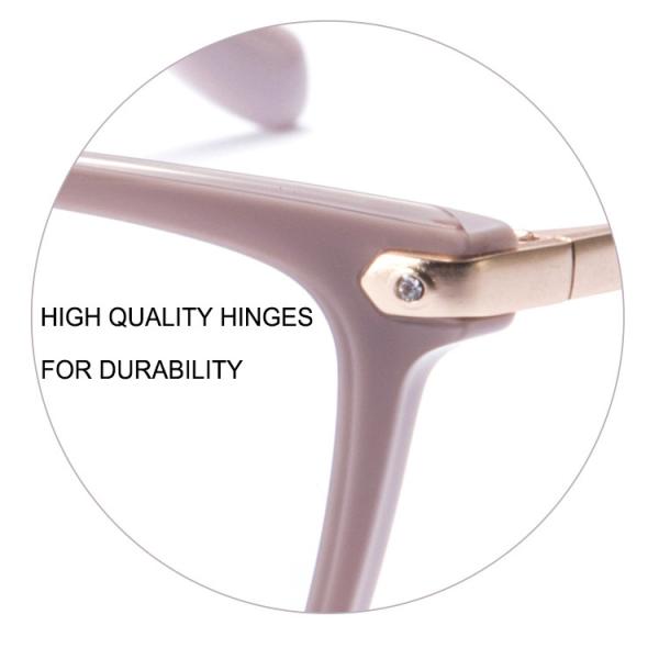 Cat Eye Women Computer Glasses Acetate Metal Spectacle Frame