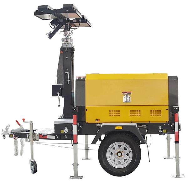 Emergency Light Tower Metal Halide Lamp Telescopic Light Tower Mobile Light Tower Generator