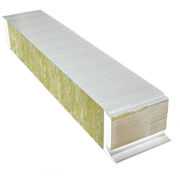 950 mm Largura Painel Sandwich de lã de rocha Metal Poliuretano Borda de vedação para armazém