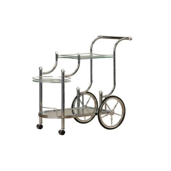 Metal Modern Drinks Trolley Gold Glass Bar Cart Hotel Food Serving