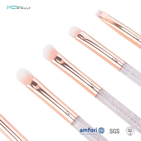 5pcs Eye Synthetic Hair Makeup Brushes With Plastic Handle