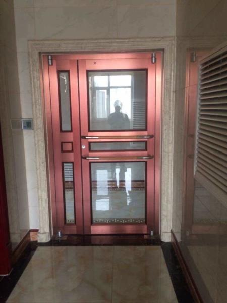 Customized Push Pull Double Glazed Patio Doors 72x80 French Door For KFC