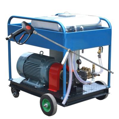 Máquina de limpieza con chorro de agua a alta presión de 500 bar para la eliminación de óxido y pintura en barcos y aplicaciones marinas