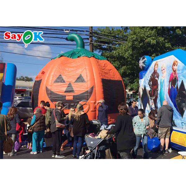 Halloween Pumpkin 0.55mm Inflatable Bouncy House