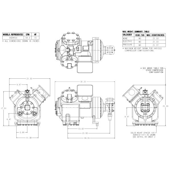электропитание 380v Reciprocating компрессор R134a 15HP