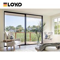 NFRC Certified Thermal Break Sliding Glass Doors System Aluminum Hurricane Proof Impact Slide Door Energy Saving Low E for Patio