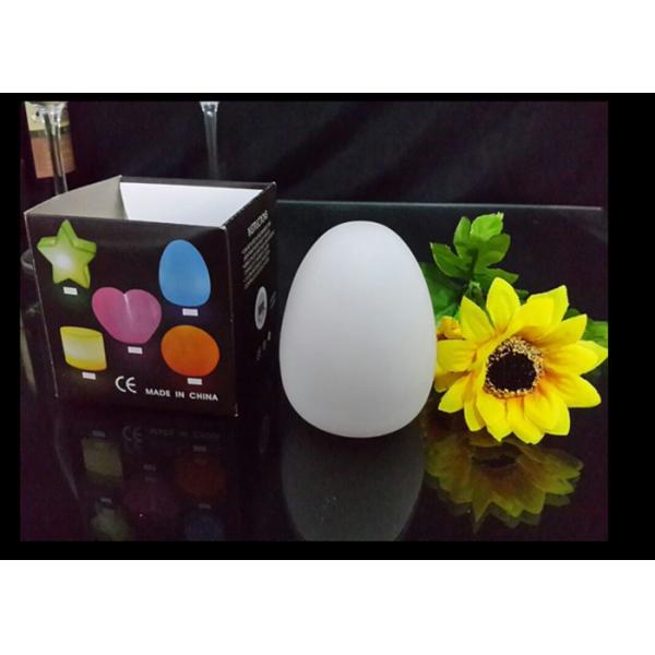 Soft PVC Led Novelty Night Light Egg Shaped Light With 3*LR44 Battery