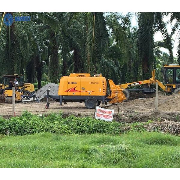 Remorque de pompe concrète de Max Conveying Distance 150m HBT6013K 40M3/H