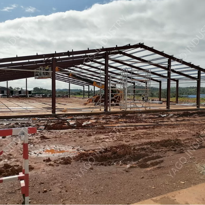 Q235B Prefabricated Steel Buildings Warehouse Heavy Duty Fireproof