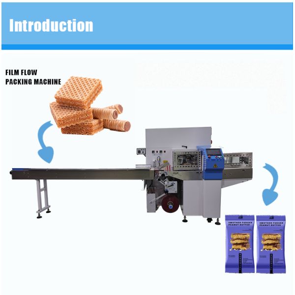 Automatic horizontal packaging machine small bag packing machine vacuum packing machine Bread packaging machine horizontal sealing machine sachet packing machine
