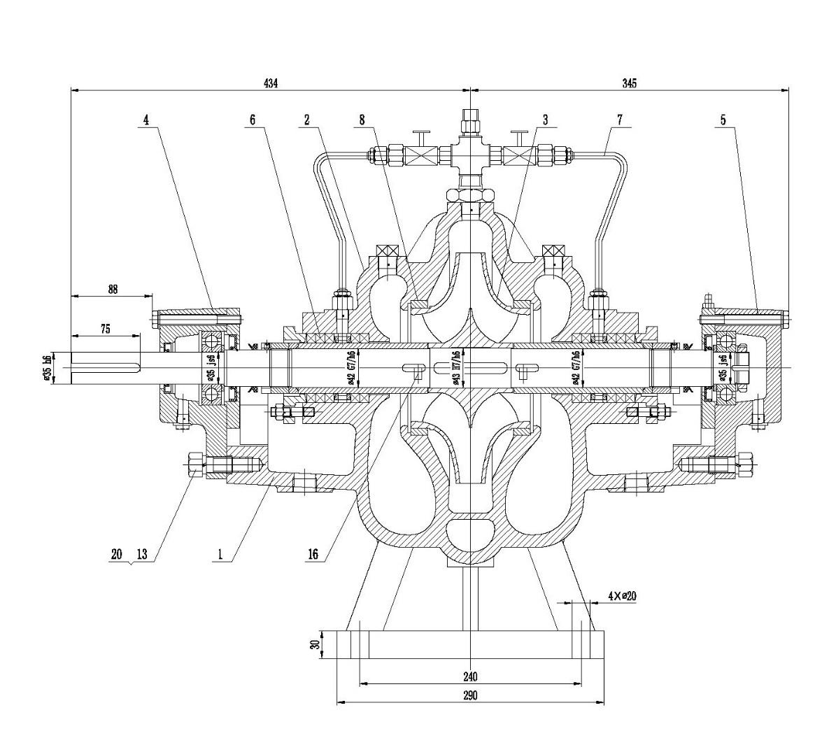 UL/FM 3000GPM Diesel Engine Split Case Fire Pump Set | NFPA20 Certified