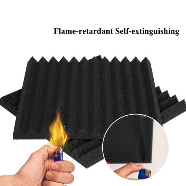500x500mm 600mmx600mm Acoustic Foam Panels Sound Absorbing Foam Wedge Shaped