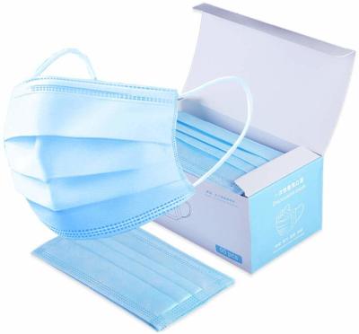 Non Woven Fabric Disposable Face Mask Single Use For Public Place