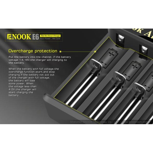 6 Slot 2A FAST Battery Charger 18650 / 26650 / 18350 / 18490 / 18500 Battery Charger