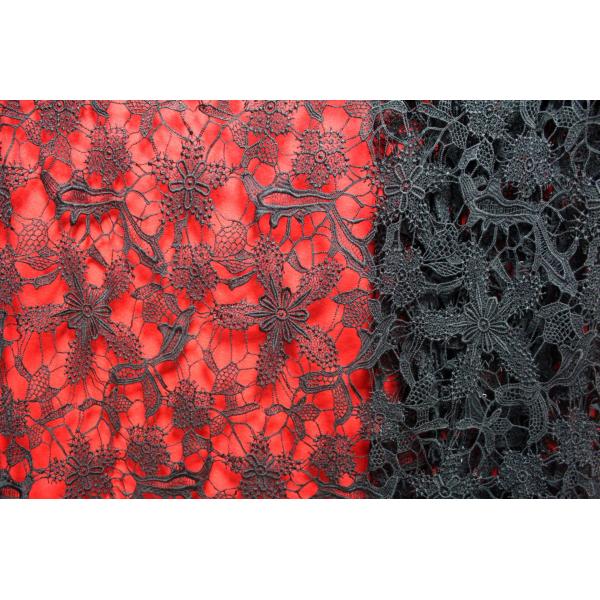 Garment Accessories Chemical Lace Fabric Water Soluble Embroidery lace fabric in Different Color