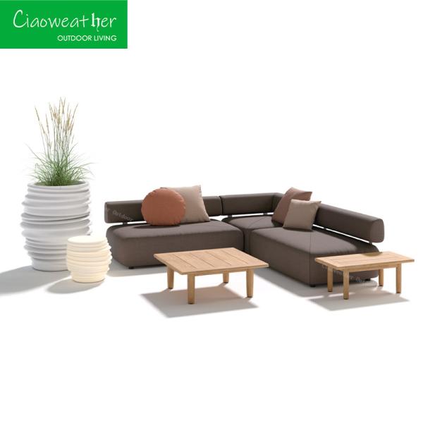 Modern Luxury Hotel Poolside Garden Aluminum Frame Waterproof Outdoor Lounge Fabric for Villa Living Room