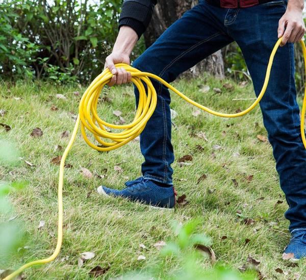 12/3 25ft Power Retractable Electrical Cable Wire Harness Heavy Duty Waterproof 220v