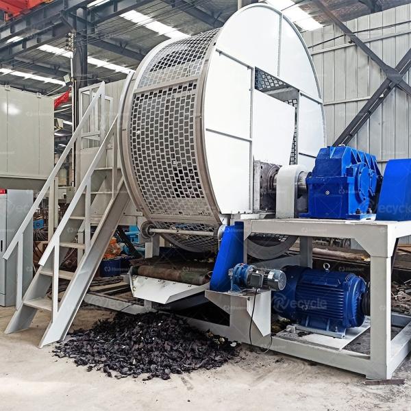 Tyre Rubber Shredder Steel Scrap Shredder Iron China Metal Shredding Machine