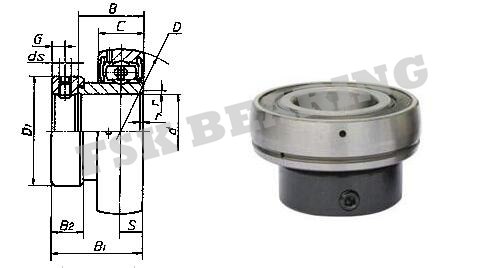 Эксцентричные аксессуары сельско-хозяйственной техники шарикоподшипников вставки рукава УЭ202 УЭ202/ИА