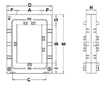Electrical Split Core Type Current Transformer High Frequency Self Locking