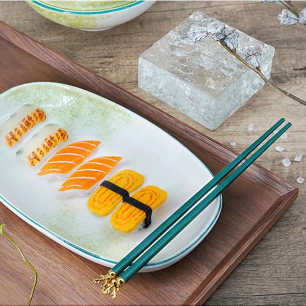 Artesanía de mesa de cerámica de mármol acristalamiento Artesanía de piedra Artesanía de mesa Artesanía de cena Set de cena