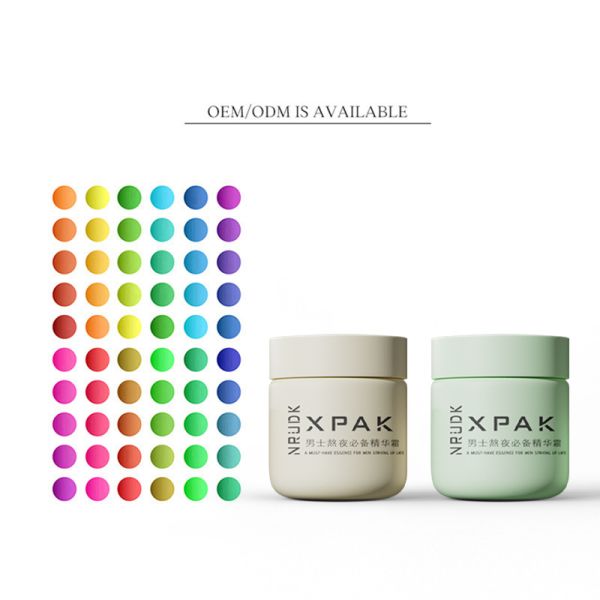 CE Approved PET Plastic Cosmetic Jar with Screw Cap and Customizable Color for Spa and Salon Use