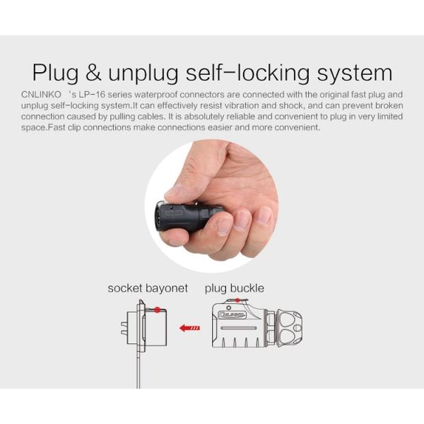 CNLINKO Ethernet Connector RJ45 Shielded signal Waterproof RJ45 Cat5 Connector
