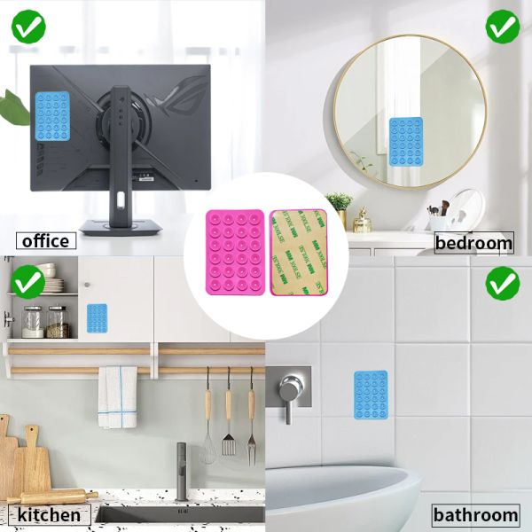 Home Appliance Rubber Suction Cups Silicone Single-sided Suction Cup for Mobile Phones Mobile Phone Holder Easy Installation