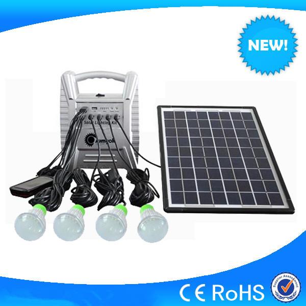 10w solar system with 2pcs LED light, solar system supplier, home solar system
