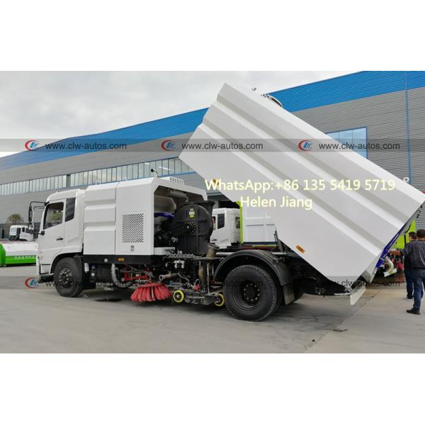 Тележка вакуума дворника Уилера 190HP 8cbm Dongfeng 6
