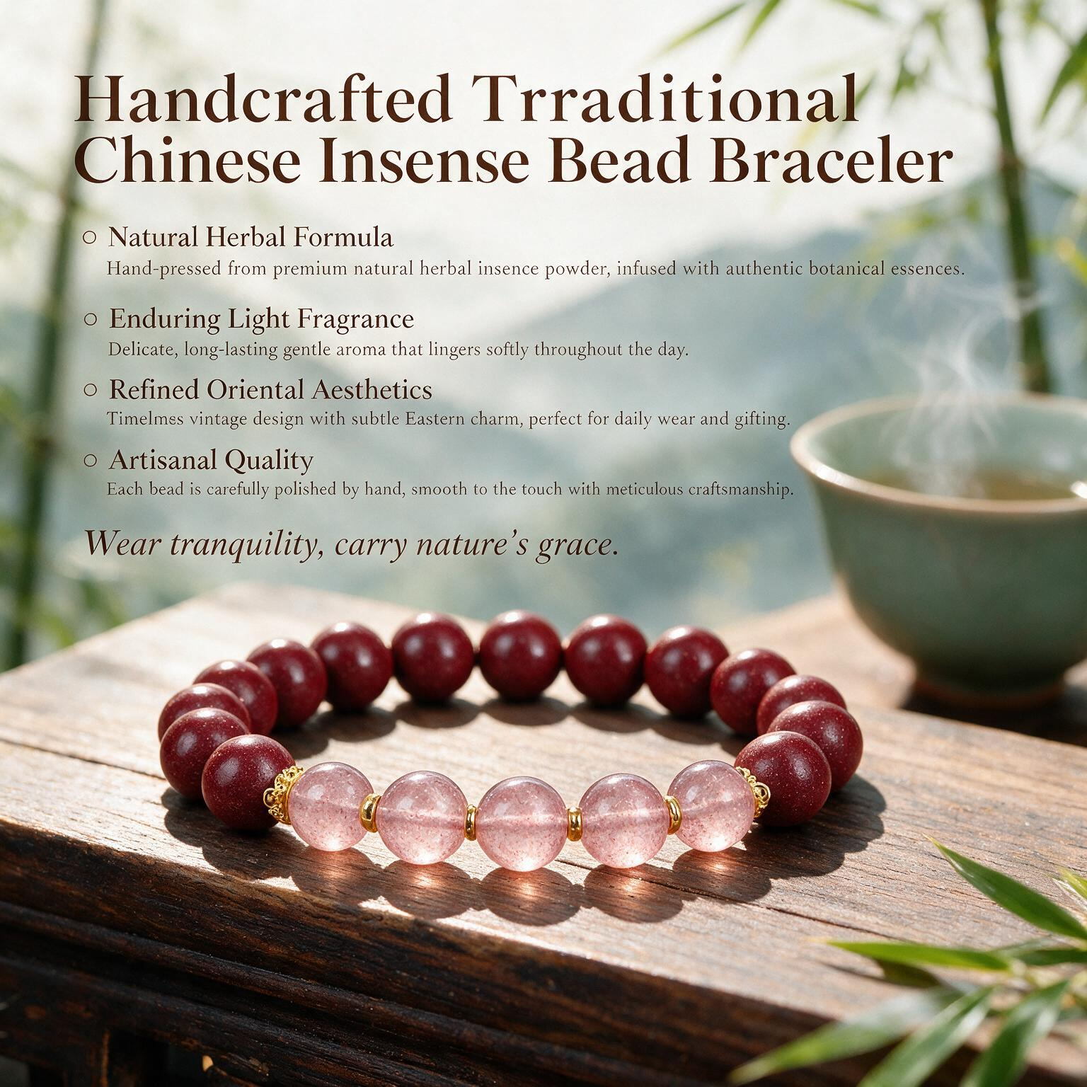 Relieve Boredom Agarwood Bracelet Sandalwood Buddha Mala Wooden Bead Bracelet