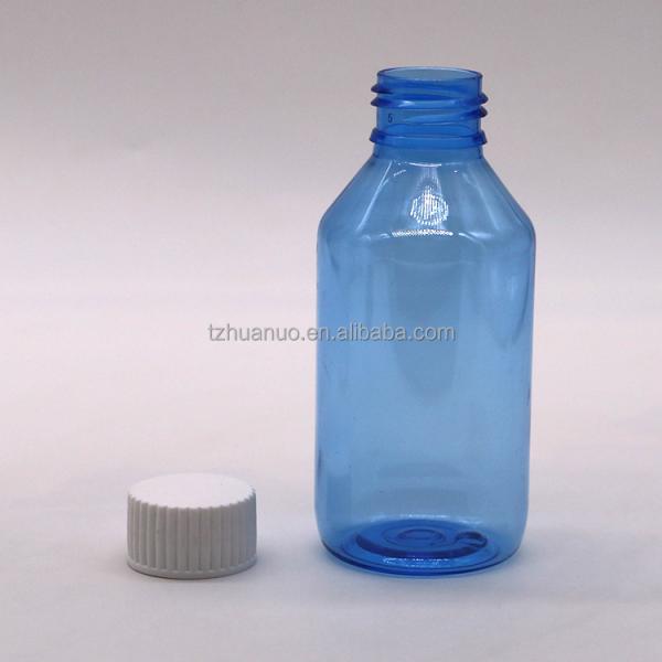 Фармацевтический сироп от кашля PET бутылка с винтовой крышкой и индивидуальным логотипом