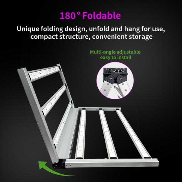 Foldable Full Spectrum Lm301H EVO 650W LED Grow Lights Bar