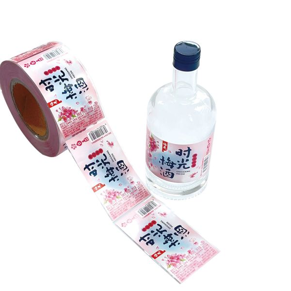 Custom Design Printing Waterproof Adhesive Sticker Plastic Glass Juice Beverage Drink Water Bottle Packaging Label