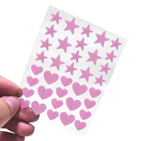 Colorful Heart Shaped Acne Pimple Patch Spot Treatment Patches for Face 12mmx6