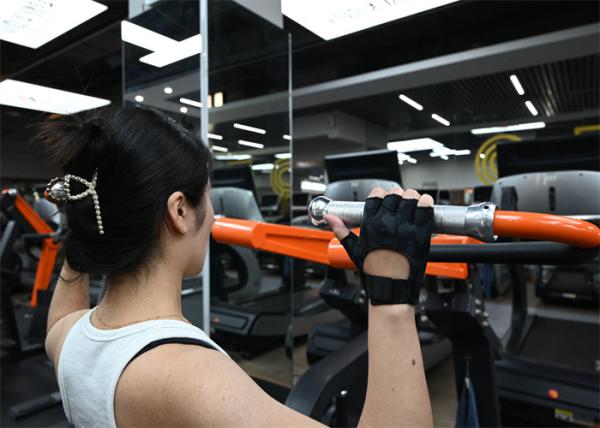 Luvas de fitness femininas Proteção total da palma do pé Luvas de mão do ginásio Preto