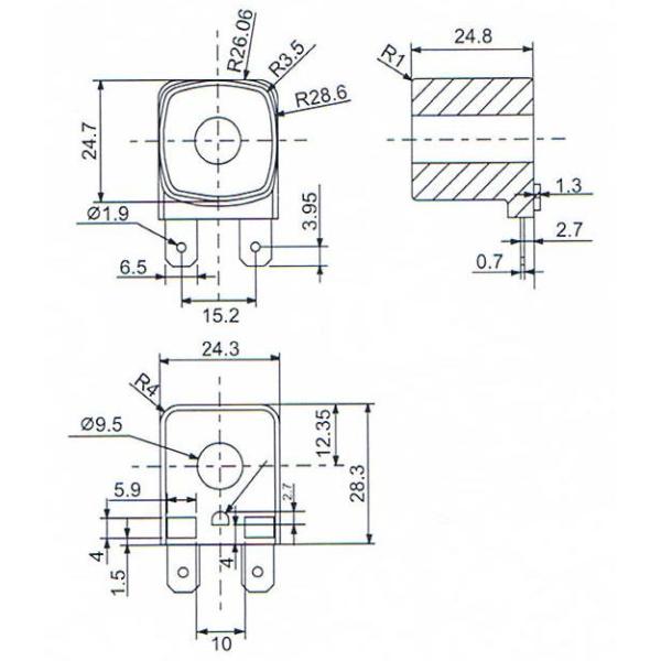 Atk09.BC11.0010 12V DC 11W Red Multivalve Solenoid Valve Coil