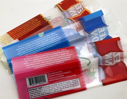 Wholesale heat sealing plastic packaging bags ice cream popsicle bag